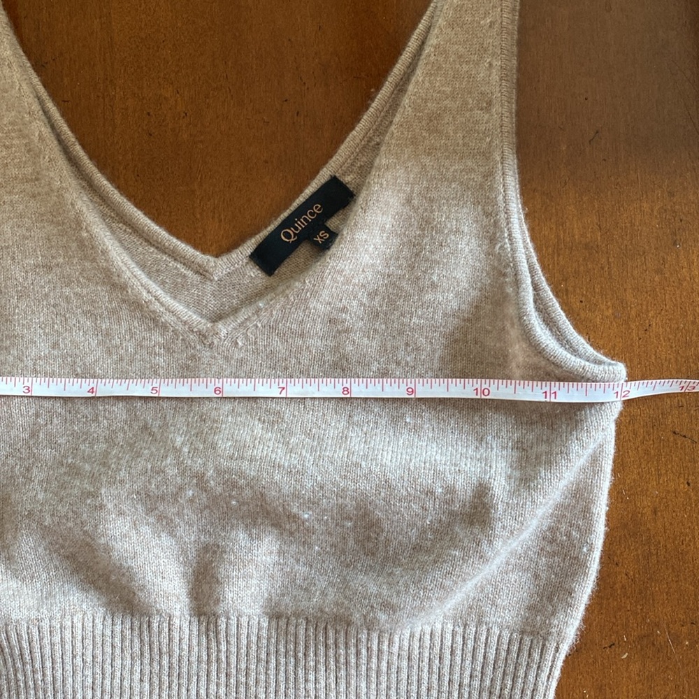 Quince Mongolian Cashmere Cropped Tank - Picture 4 of 5